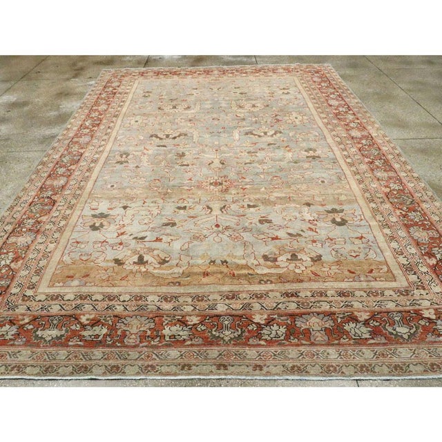 Early 20th Century Galerie Shabab Collection Early 20th Century Persian Mahal Carpet For Sale - Image 5 of 10