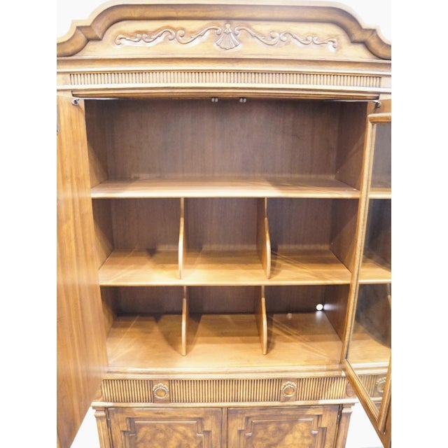 Brown Drexel Heritage Cameo Classics Italian Neoclassical Tuscan Style 41" Clothing Storage Armoire 191-440 For Sale - Image 8 of 18