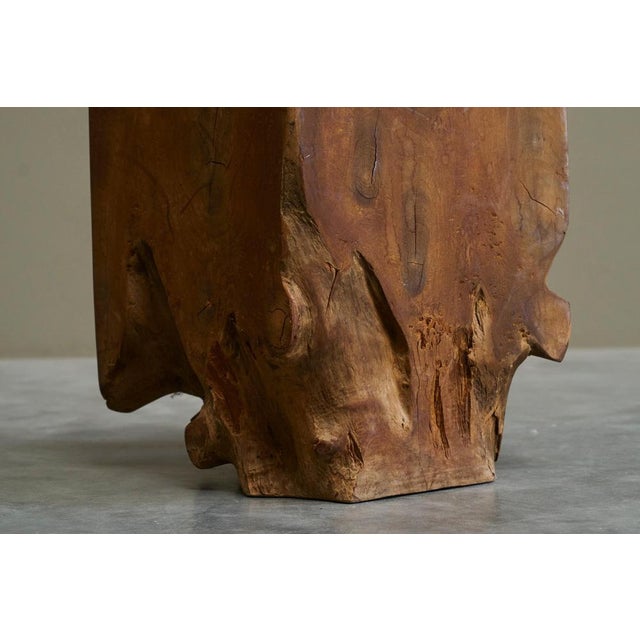 Wood Sculptural Root Stool in Elm, 1970s For Sale - Image 7 of 12