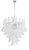 Italian Petal Suspension Lamp in Murano Glass For Sale