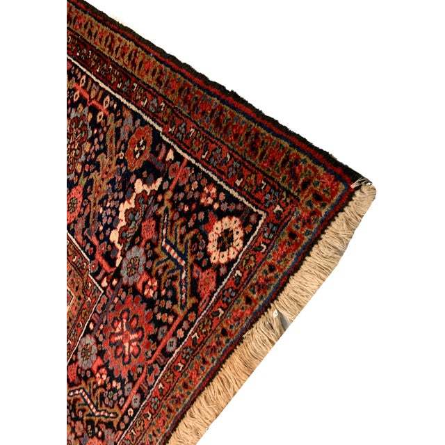 Red Vintage Heriz Rug 8ft 2in X 12ft For Sale - Image 8 of 11