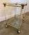 Gold Hollywood Regency Acrylic and Brass Bar Cart, 1980s For Sale - Image 8 of 12