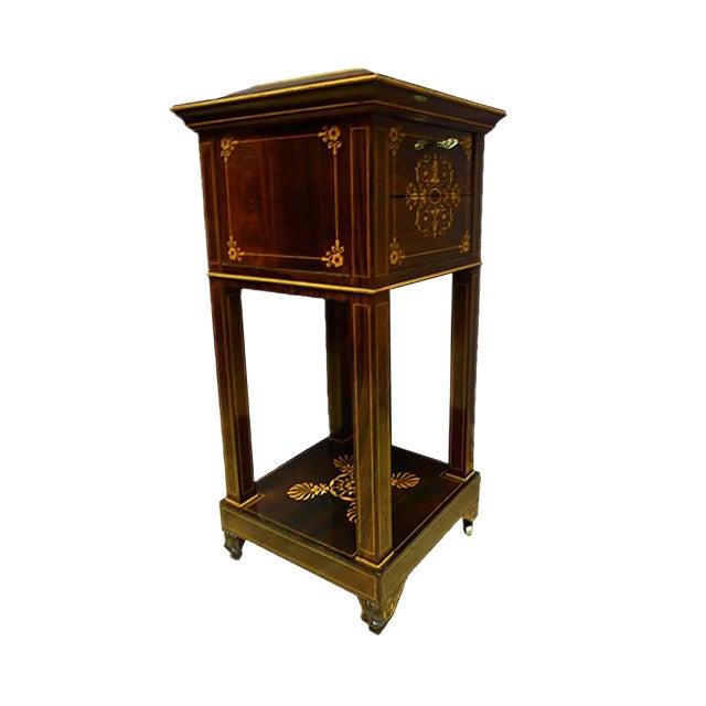 Antique French Rosewood Side Table For Sale