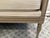 Wood Framed Sofa in White Linen For Sale In New Orleans - Image 6 of 8