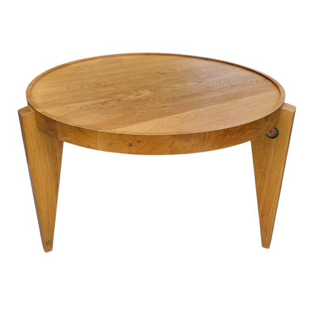 Swallows Tail Solid Oak Contemporary Coffee Table For Sale - Image 4 of 7