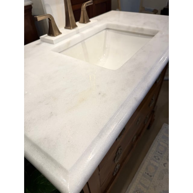 Wood 19th Century French Bath Vanity For Sale - Image 7 of 11