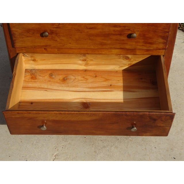 Brown Vintage Three-Drawer Chest of Drawers in Walnut, 1950s For Sale - Image 8 of 18