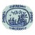 Late 18th Century Chinese Export Porcelain Underglaze Blue and White Shaped Dish With Birds and Peony For Sale