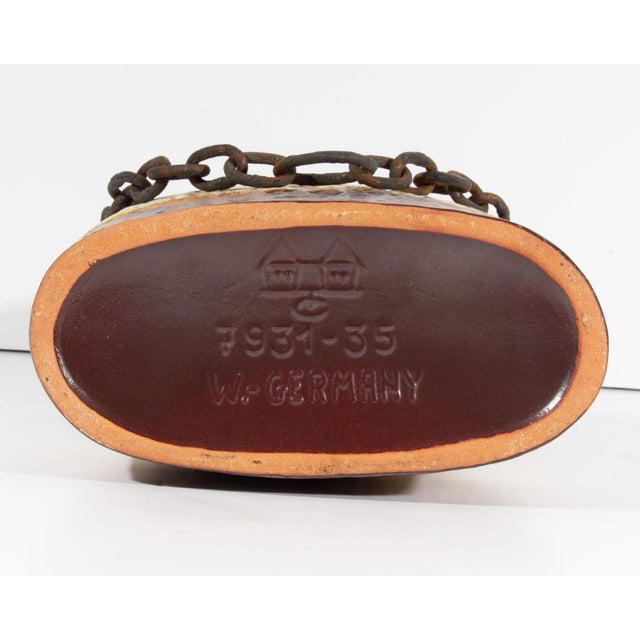 Metal Carstens Tönnieshof “Luxus” West German Vase With Chain For Sale - Image 7 of 8