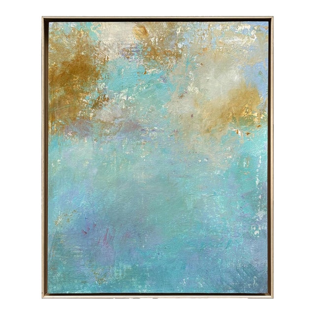 Contemporary Plein Air "Abstract Clouds" Oil Painting, Framed For Sale