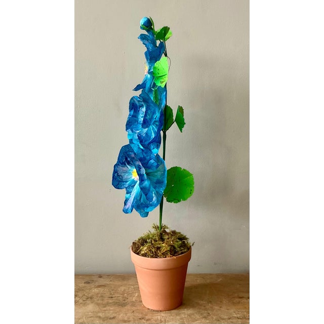 Ceramic Contemporary Hand-Rolled Paper Flowers For Sale - Image 7 of 8