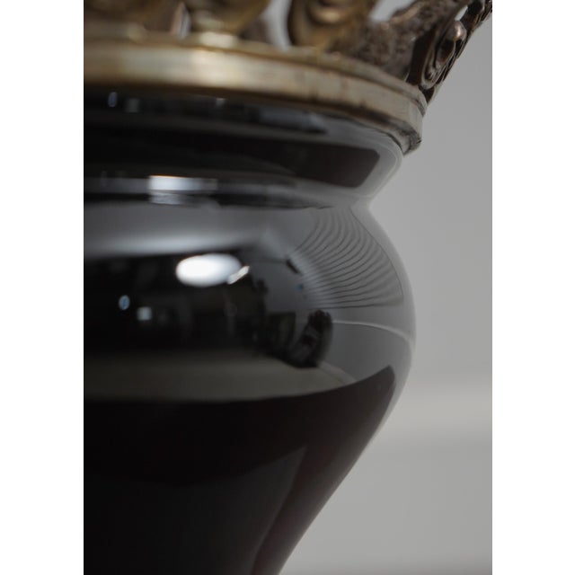 French Style Bronze & Porcelain Center Bowl For Sale In Philadelphia - Image 6 of 11