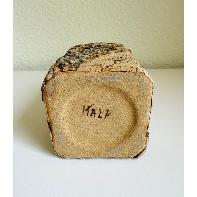Vintage Talian Corked Wrapped Decanter Bottle For Sale - Image 4 of 9
