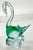 Italian Small Murano Glass Swan Figurine For Sale - Image 3 of 8