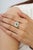 Classic Retro Inspired Emerald Cocktail Wide Band, Size 8.5 For Sale - Image 12 of 14