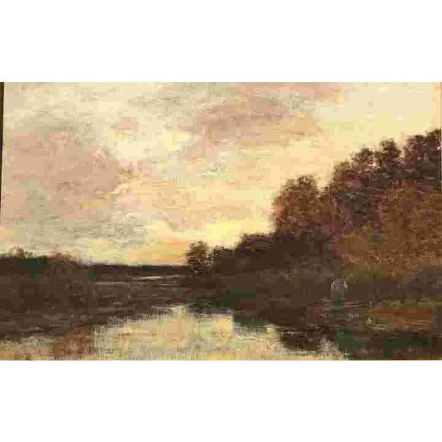 Tonalist oil on canvas by J. Francis Murphy (American-Murphy was called by his peers “the American Corot” for his poetic...