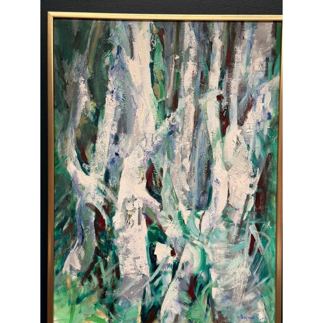 Kurt Dejmo, Mountain Forest White, 1997, Oil on Canvas, Framed For Sale - Image 16 of 18