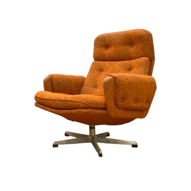 Swivel Armchair from Gerald Neusser, Czechoslovakia, 1970s For Sale - Image 12 of 12
