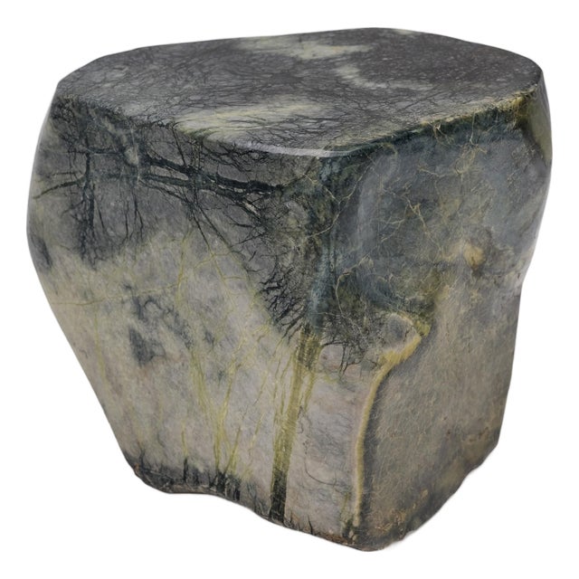 Meditation Stone Side Table For Sale