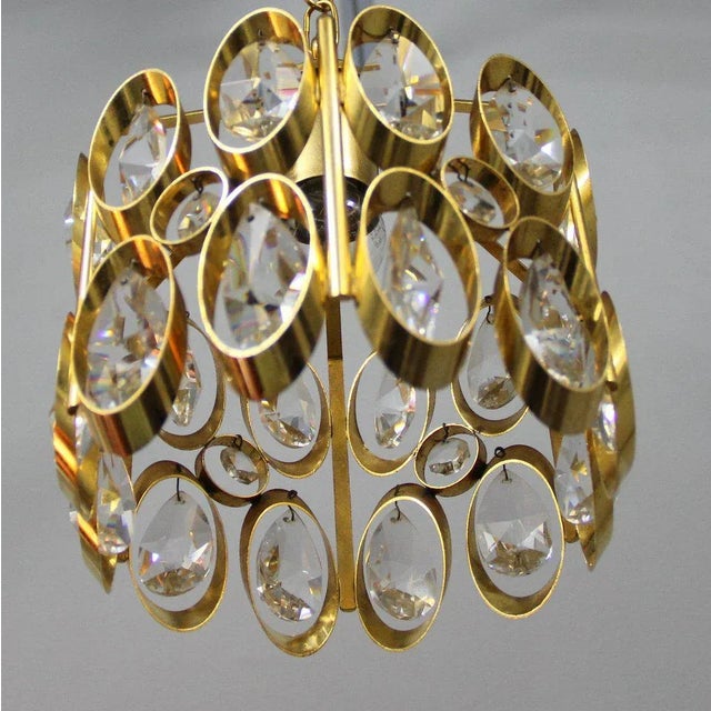 Gold Vintage Ceiling Light, 1960s For Sale - Image 8 of 9