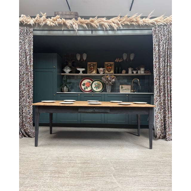 Vintage Farmhouse Dining Table, 1940s For Sale - Image 14 of 14