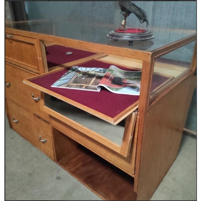 Vintage Jewelry Display Cabinet For Sale - Image 5 of 11