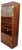 Brown 1970s Campaign Vintage Henredon Oak Wall Unit With Marble Counter and Mirrored Cabinets For Sale - Image 8 of 12