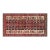 Antique Persian Shiraz Red, Ivory, Black Handmade Wool Carpet For Sale