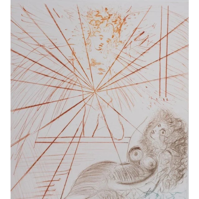 Salvador Dali, Decameron: The Angel Gabriel, 1972, Etching For Sale - Image 4 of 7