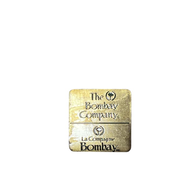 1980s Bombay Company Side Table With Hidden Drawer and Lower Caned Shelf. For Sale - Image 11 of 12