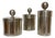Swedish Pewter Lid Boxes by Georg Wahlgren for Lau-Tenn, Set of 3 For Sale