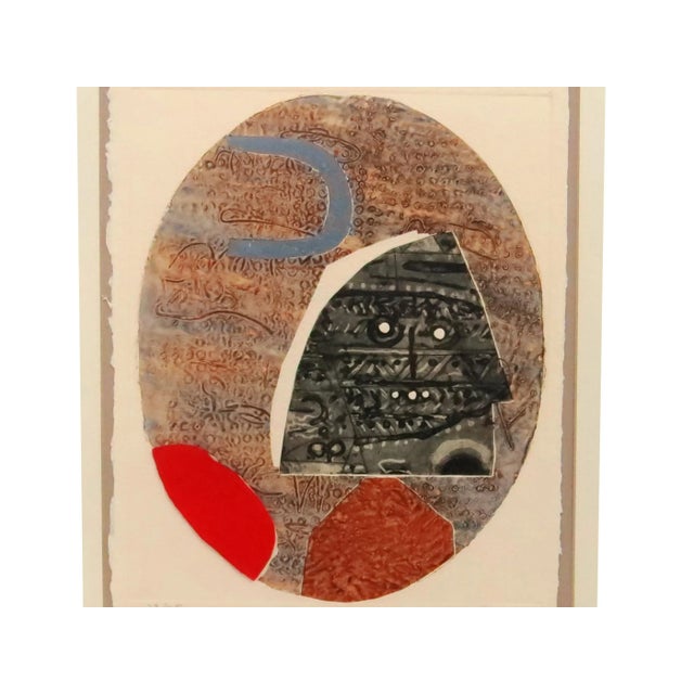 Abstract Vintage 1970s Max Papart Limited Edition Signed Embossed Aquatint Etching A For Sale - Image 3 of 11
