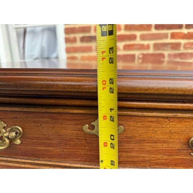 Late 20th Century Late 20th Century Pair of Chippendale Style Altavista Virginia Inlaid Side End Tables by Lanes For Sale - Image 5 of 18