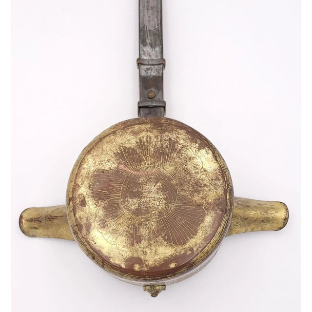 Edo Period Gilt Copper Tea Ceremony Water Pourer, Japan Circa 1800 For Sale - Image 11 of 13