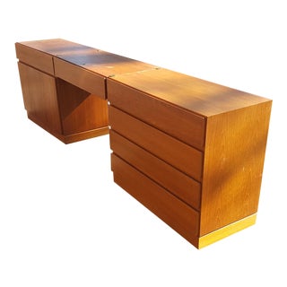 Arne Wahl Iversen for Vinde Mobelfabrik Danish Modern Teak Combination Dresser/Vanity For Sale
