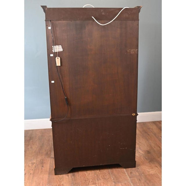 Wood Georgian Revival Walnut Library Bookcase, 1930s For Sale - Image 7 of 8