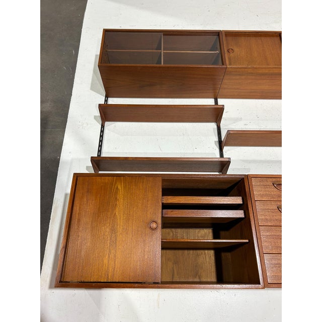 Modular Wall Unit in Teak by Kai Kristiansen for FM Møbler, Denmark, 1960s For Sale - Image 13 of 18