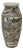Vintage Asian Satusma Ceramic Handpainted Samurai Relief Dragon Motif Vase For Sale