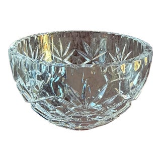 Late 20th Century Cut Crystal Bowl by Ceska. For Sale