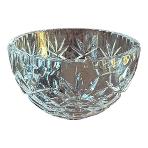 Late 20th Century Cut Crystal Bowl by Ceska.