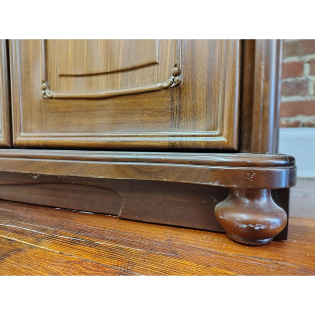 Luxury Vintage Japanese Wardrobe Cabinet – Mirrored Interior, Modular Shelves, and Original Hardware For Sale - Image 16 of 16