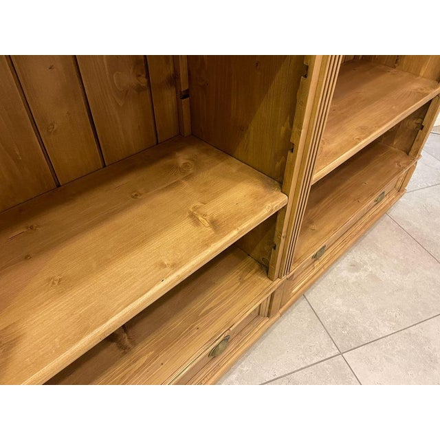 Dimensions: Height x Width x Depth 221 x 190 x 45 This is a double shelf made of spruce wood / solid wood piece, solid...
