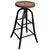 Early 20th Century Late Victorian Oak and Iron Drafting/Workshop Adjustable Stool by Thonet For Sale - Image 4 of 6
