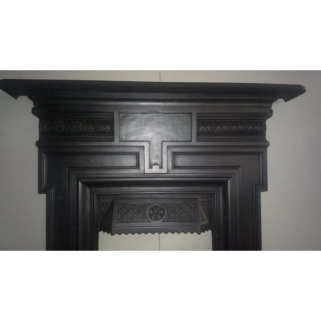 Edwardian Cast Iron Combination Fireplace Surround For Sale - Image 4 of 10