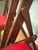 Wood Mid 20th Century Folding Chairs by Nevco Furniture Corp., Red Vinyl & Walnut Finish — Set of 2 For Sale - Image 7 of 11