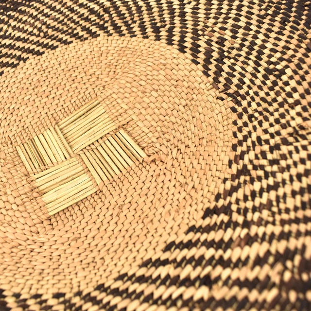 African Early 20th Century Tonga Binga Basket 20 Inch For Sale - Image 3 of 7