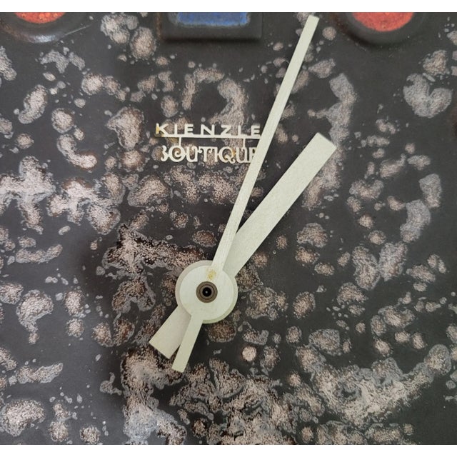 1960s Mid-Century Brutalist Style Ceramic Clock by Kienzle For Sale - Image 5 of 12