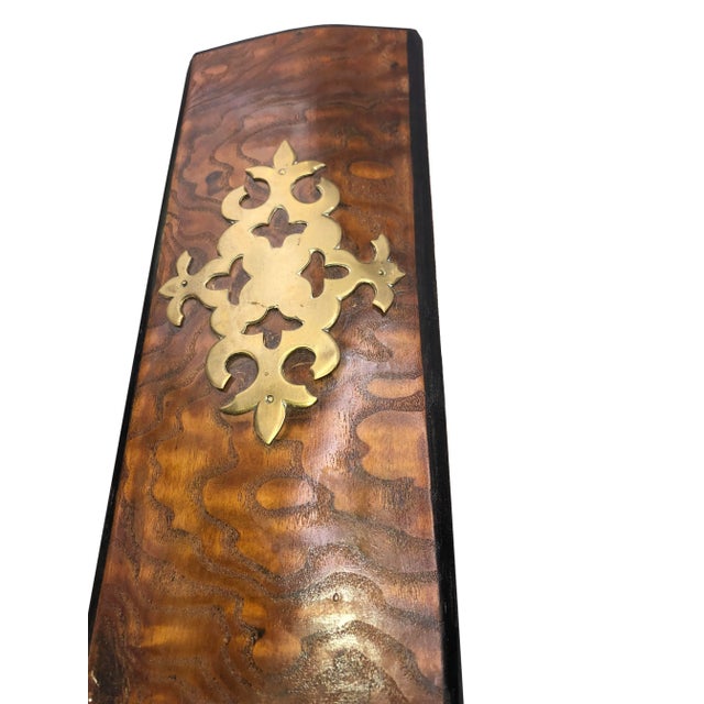 19th Century Antique Dome Top English Box With Brass For Sale - Image 5 of 9