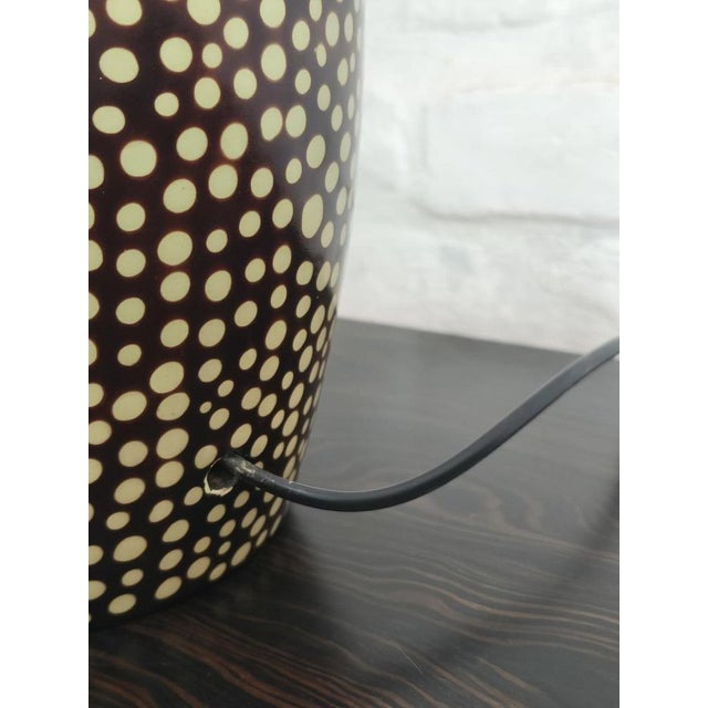 Chulucanas Handcrafted Ceramic Table Lamp, Peru, Dated 2005, 2000s For Sale - Image 6 of 12