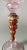 1970s 1970s Murano Glass Goblet "Tipetto" Pink Blown Glass With Gold Leaf Decoration For Sale - Image 5 of 11